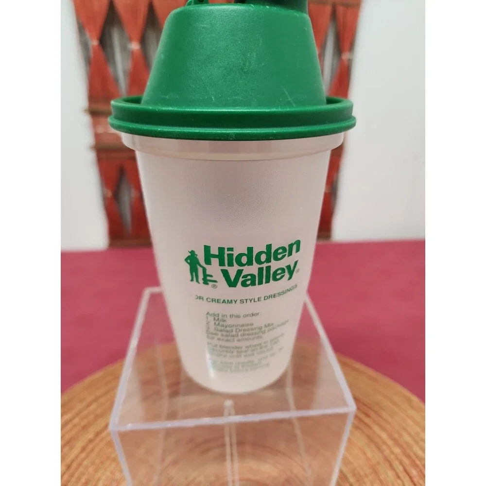 Vintage Hidden Valley Ranch Salad Dressing Shaker Bottle With Recipe